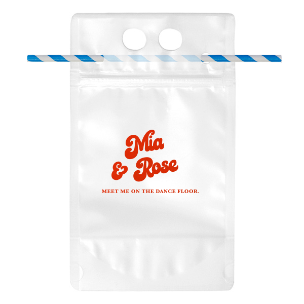 Meet Me on the Dance Floor Retro Bubble Drink Pouch