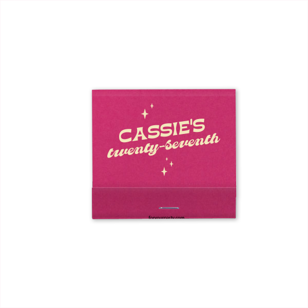 Bowling Birthday Sparkle Matchbook