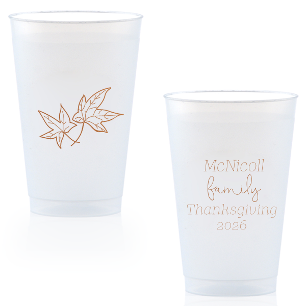 Thanksgiving Fall Leaves Cup