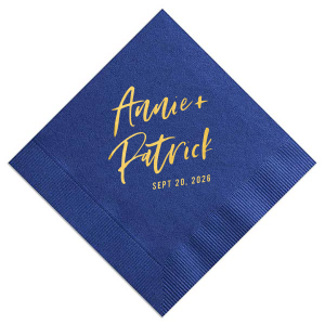 Modern Hand Script Napkin