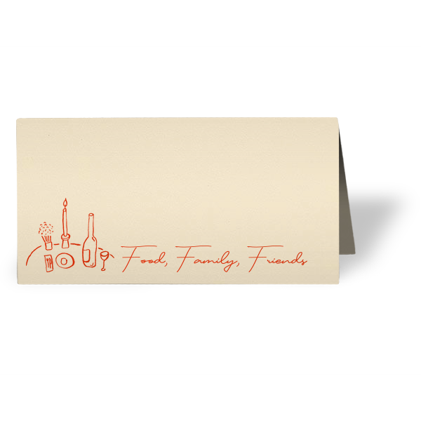 Food, Family, Friends Card