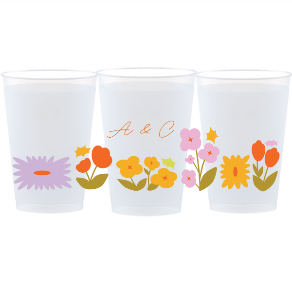 Flower Garden Border Full Color Cup