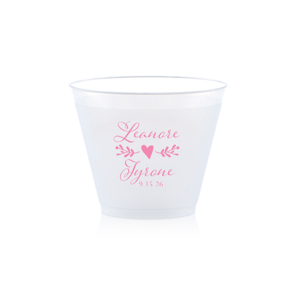 Romantic Names with Heart Cup