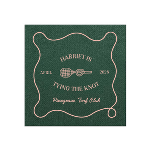 Tying The Knot Tennis Napkin