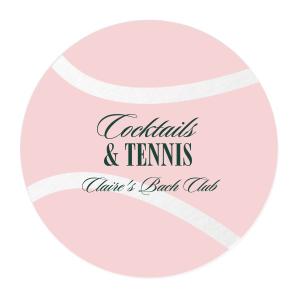 Cocktails & Tennis Photo Coaster