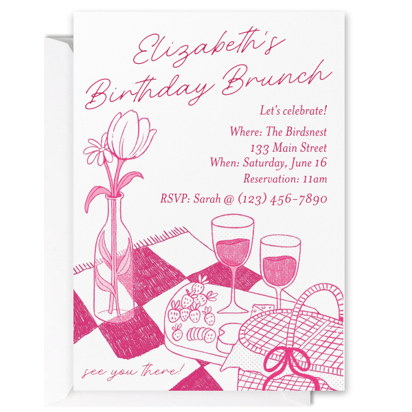 Birthday Brunch Invitation