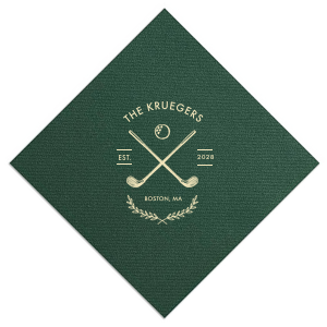 Family Name Golf Napkin