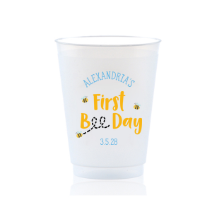 First Bee-Day Full Color Birthday Cup