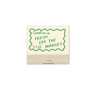 She is Fresh Off The Market Framed Matchbook