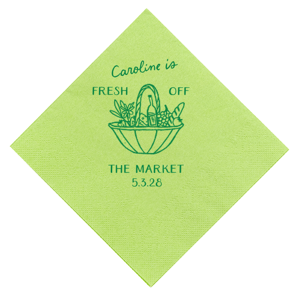 Fresh Off The Market Bachelorette Napkin