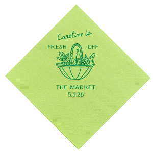 Fresh Off The Market Bachelorette Napkin