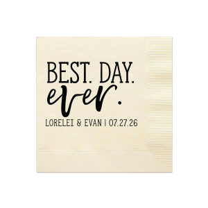 Best. Day. Ever. Napkin