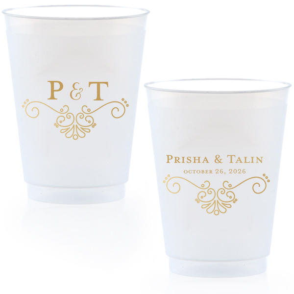 Elegant Flourish Wedding Cup
