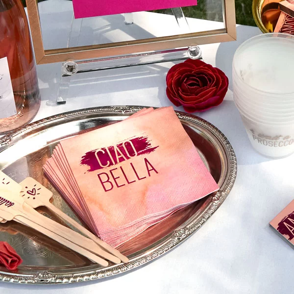 Ciao Bella Cocktail Napkins - Pack of 20 or 50