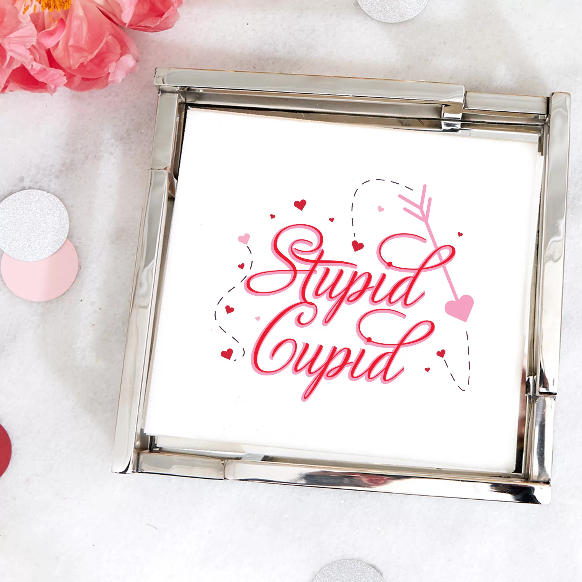 Stupid Cupid Photo Cocktail Napkins - Pack of 20 or 50